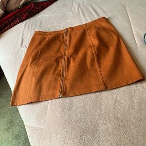 Rue21  Brown Zip Front Skirt